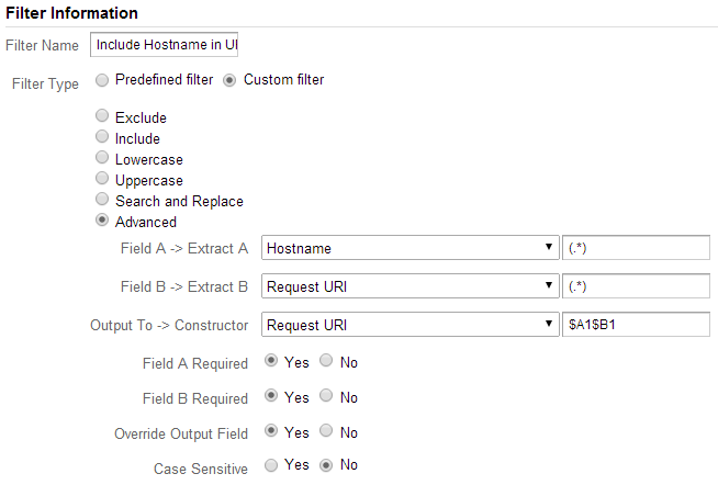 Include Hostname in URI